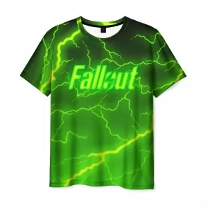 Men’s t-shirt green lighting picture Fallout Idolstore - Merchandise and Collectibles Merchandise, Toys and Collectibles 2