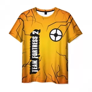 Men’s t-shirt Team Fortress orange design Idolstore - Merchandise and Collectibles Merchandise, Toys and Collectibles 2