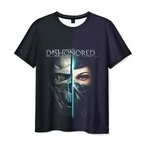 Men’s t-shirt Dishonored face print black Idolstore - Merchandise and Collectibles Merchandise, Toys and Collectibles 2