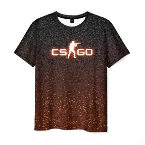 Men’s t-shirt brown Counter-strike game print Idolstore - Merchandise and Collectibles Merchandise, Toys and Collectibles 2