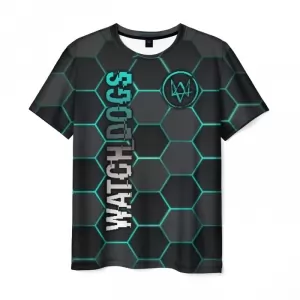 Men’s t-shirt Watch Dogs bee honeycombs print Idolstore - Merchandise and Collectibles Merchandise, Toys and Collectibles 2