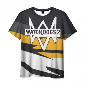 Men’s t-shirt emblem design text Watch Dogs Idolstore - Merchandise and Collectibles Merchandise, Toys and Collectibles 2