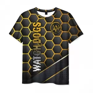 Men’s t-shirt Watch Dogs bee print black Idolstore - Merchandise and Collectibles Merchandise, Toys and Collectibles 2