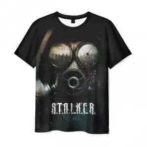 Men’s t-shirt face in the mask game Stalker Idolstore - Merchandise and Collectibles Merchandise, Toys and Collectibles 2