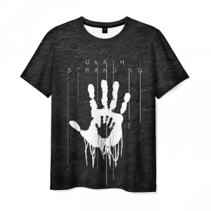 Men’s t-shirt Death Stranding hand print merch Idolstore - Merchandise and Collectibles Merchandise, Toys and Collectibles 2