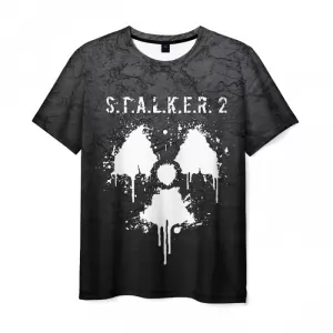 Men’s t-shirt title design Stalker gray print Idolstore - Merchandise and Collectibles Merchandise, Toys and Collectibles 2