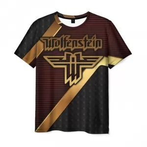 Men’s t-shirt merch game Wolfenstein print Idolstore - Merchandise and Collectibles Merchandise, Toys and Collectibles 2