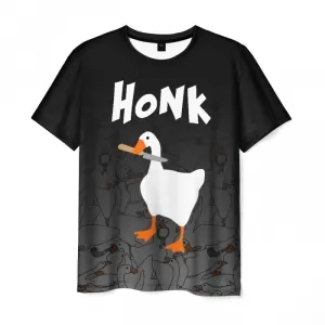 Men’s t-shirt Untitled Goose Game honk print Idolstore - Merchandise and Collectibles Merchandise, Toys and Collectibles 2