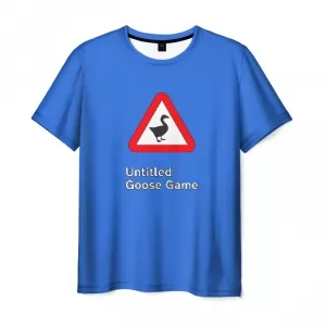 Men’s t-shirt blue merch Untitled Goose Game Idolstore - Merchandise and Collectibles Merchandise, Toys and Collectibles 2