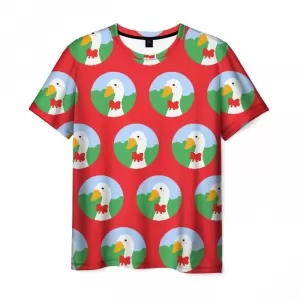 Men’s t-shirt Untitled Goose Game pattern red Idolstore - Merchandise and Collectibles Merchandise, Toys and Collectibles 2