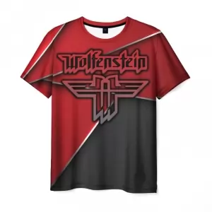 Men’s t-shirt emblem Wolfenstein title print Idolstore - Merchandise and Collectibles Merchandise, Toys and Collectibles 2
