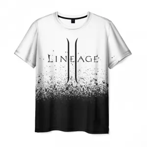 Men’s t-shirt game text LineAge image merch Idolstore - Merchandise and Collectibles Merchandise, Toys and Collectibles 2