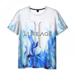 Men’s t-shirt white text LineAge graphic Idolstore - Merchandise and Collectibles Merchandise, Toys and Collectibles 2