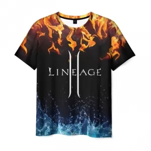 Men’s t-shirt LineAge black title design print Idolstore - Merchandise and Collectibles Merchandise, Toys and Collectibles 2