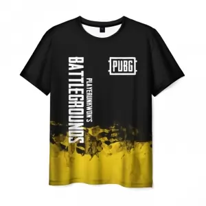 Men’s t-shirt black text Pubg game print Idolstore - Merchandise and Collectibles Merchandise, Toys and Collectibles 2