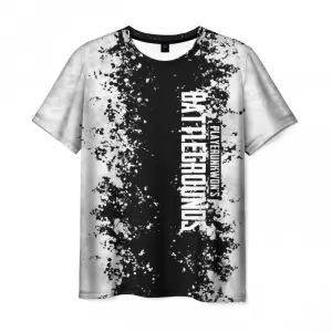 Men’s t-shirt text print Battlegrounds white Idolstore - Merchandise and Collectibles Merchandise, Toys and Collectibles 2