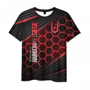 Men’s t-shirt merchandise text Rainbow Six Siege Idolstore - Merchandise and Collectibles Merchandise, Toys and Collectibles 2