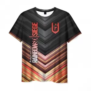 Men’s t-shirt Rainbow Six Siege design lettering Idolstore - Merchandise and Collectibles Merchandise, Toys and Collectibles 2