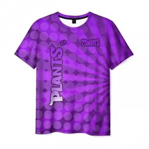 Men’s t-shirt Plants vs Zombies purple print merch Idolstore - Merchandise and Collectibles Merchandise, Toys and Collectibles 2