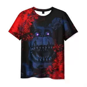 Men’s t-shirt Five Nights At Freddy’s print black Idolstore - Merchandise and Collectibles Merchandise, Toys and Collectibles 2