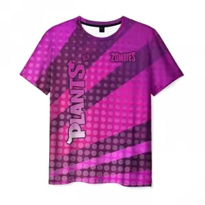 Men’s t-shirt pink design print Plants vs Zombies Idolstore - Merchandise and Collectibles Merchandise, Toys and Collectibles 2