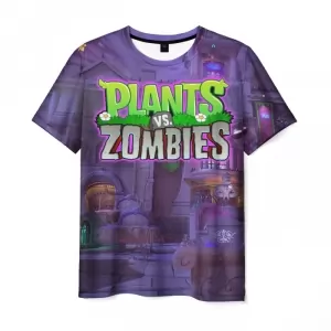 Men’s t-shirt merchandise Plants vs Zombies text Idolstore - Merchandise and Collectibles Merchandise, Toys and Collectibles 2