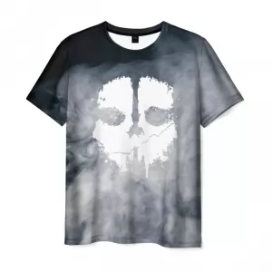 Men’s t-shirt black image Ghost Call Of Duty Idolstore - Merchandise and Collectibles Merchandise, Toys and Collectibles 2