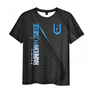 Men’s t-shirt black print Rainbow Six Siege Idolstore - Merchandise and Collectibles Merchandise, Toys and Collectibles 2