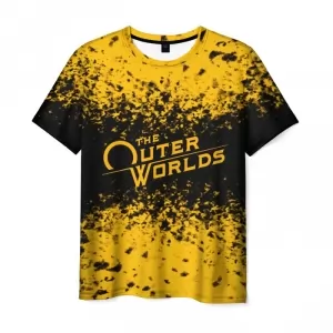 Men’s t-shirt yellow title The Outer Worlds Idolstore - Merchandise and Collectibles Merchandise, Toys and Collectibles 2