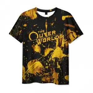 Men’s t-shirt merch The Outer Worlds black print Idolstore - Merchandise and Collectibles Merchandise, Toys and Collectibles 2