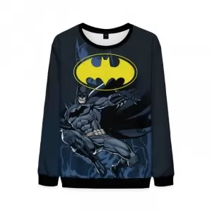Batman Retro Sweatshirt Logo Bat-signal Black Idolstore - Merchandise and Collectibles Merchandise, Toys and Collectibles 2