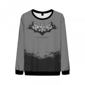 80th anniversary Sweatshirt Batman Grey Sweater Idolstore - Merchandise and Collectibles Merchandise, Toys and Collectibles 2