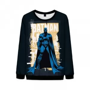 Mens Sweatshirt Noir Batman Dark Black Sweater Idolstore - Merchandise and Collectibles Merchandise, Toys and Collectibles 2