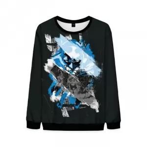Mens Sweatshirt Batman Black Blue Art Sweater Idolstore - Merchandise and Collectibles Merchandise, Toys and Collectibles 2