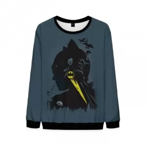 Catwoman Noir Sweatshirt Bat-signal Gotham Print Idolstore - Merchandise and Collectibles Merchandise, Toys and Collectibles 2