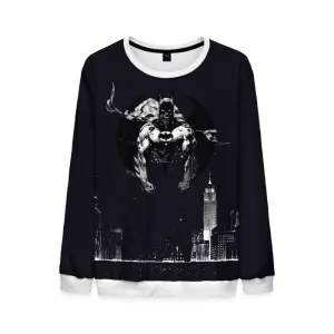 Mens Sweatshirt Batman Noir Fan Art Dark blue Idolstore - Merchandise and Collectibles Merchandise, Toys and Collectibles 2