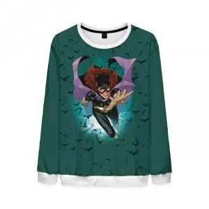 Batgirl Sweatshirt Batman Dark Green DCU Idolstore - Merchandise and Collectibles Merchandise, Toys and Collectibles 2