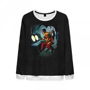 Batcave Sweatshirt Batman and Robin Black Jumper Idolstore - Merchandise and Collectibles Merchandise, Toys and Collectibles 2