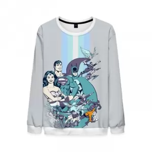 Justice league Sweatshirt Retro style Comic books Idolstore - Merchandise and Collectibles Merchandise, Toys and Collectibles 2