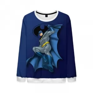 Mens Batman Sweatshirt Justice league Dark Blue Idolstore - Merchandise and Collectibles Merchandise, Toys and Collectibles 2