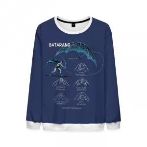 Batarang Sweatshirt Versions Batman Dark Blue Idolstore - Merchandise and Collectibles Merchandise, Toys and Collectibles 2