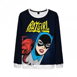 Retro Batgirl Mens Sweatshirt Batman Universe Sweater Idolstore - Merchandise and Collectibles Merchandise, Toys and Collectibles 2