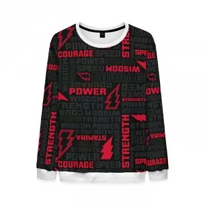 Emblem Shazam Sweatshirt Logo Dark Red Idolstore - Merchandise and Collectibles Merchandise, Toys and Collectibles 2