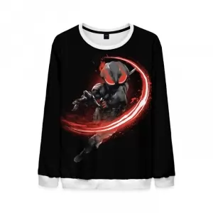 Mens Sweatshirt Black Manta Villain Sweater Idolstore - Merchandise and Collectibles Merchandise, Toys and Collectibles 2