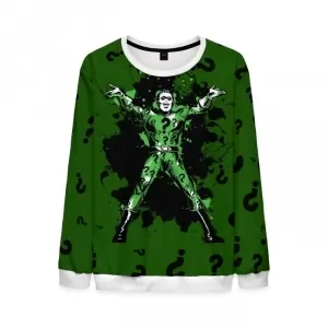 Riddler Sweatshirt Green Question marks Idolstore - Merchandise and Collectibles Merchandise, Toys and Collectibles 2