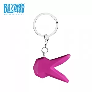 D.Va Keychain Overwatch Pink Logo Official Idolstore - Merchandise and Collectibles Merchandise, Toys and Collectibles 2