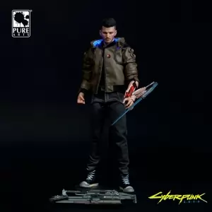 Buy cyberpunk 2077 figure male hero statue genuine - product collection