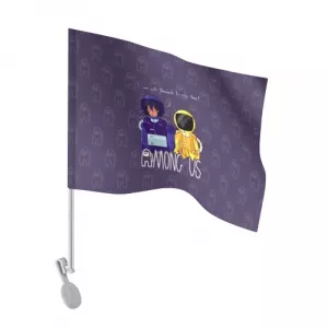 Buy car flag mates among us purple - product collection