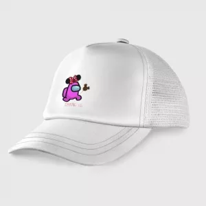 Buy cotton kids trucker cap among us minnie mouse - product collection