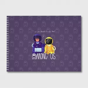 Buy sketch album mates among us purple - product collection